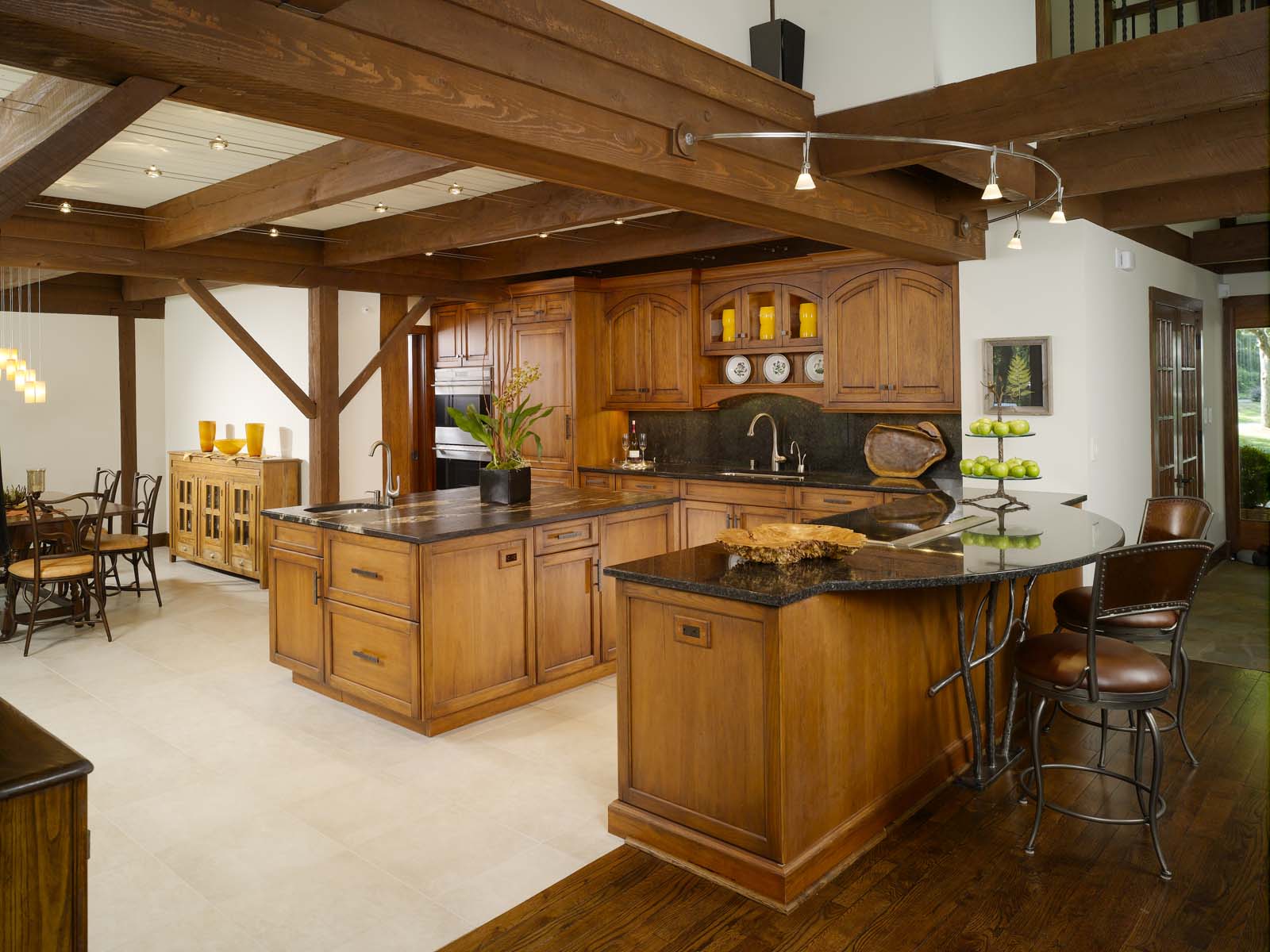 Rustic Traditional Lodge Kitchen Remodel by Stack Stone & Marble project photo 2